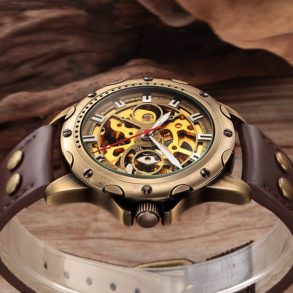 Original Men's Skeleton Steampunk Automatic Mechanical Watch