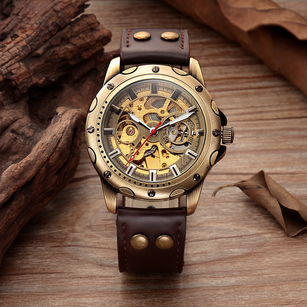 Original Men's Skeleton Steampunk Automatic Mechanical Watch