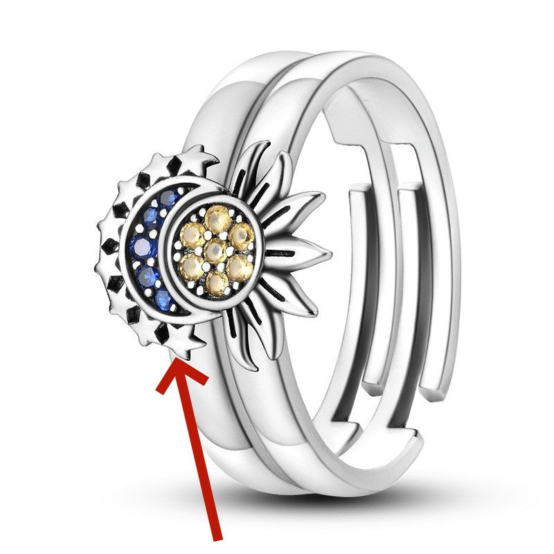 Original Fashion Sun Moon Tonghui Couple Couple Rings