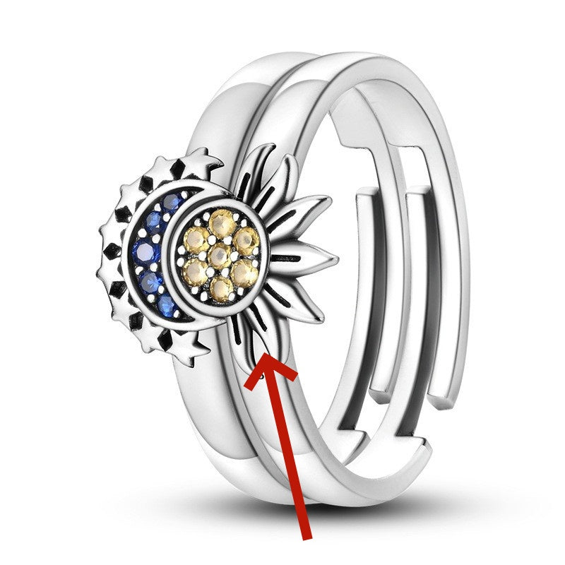Original Fashion Sun Moon Tonghui Couple Couple Rings