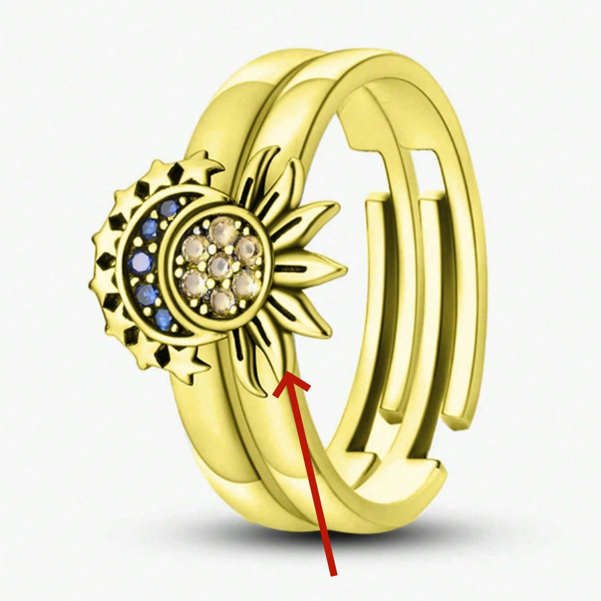 Original Fashion Sun Moon Tonghui Couple Couple Rings