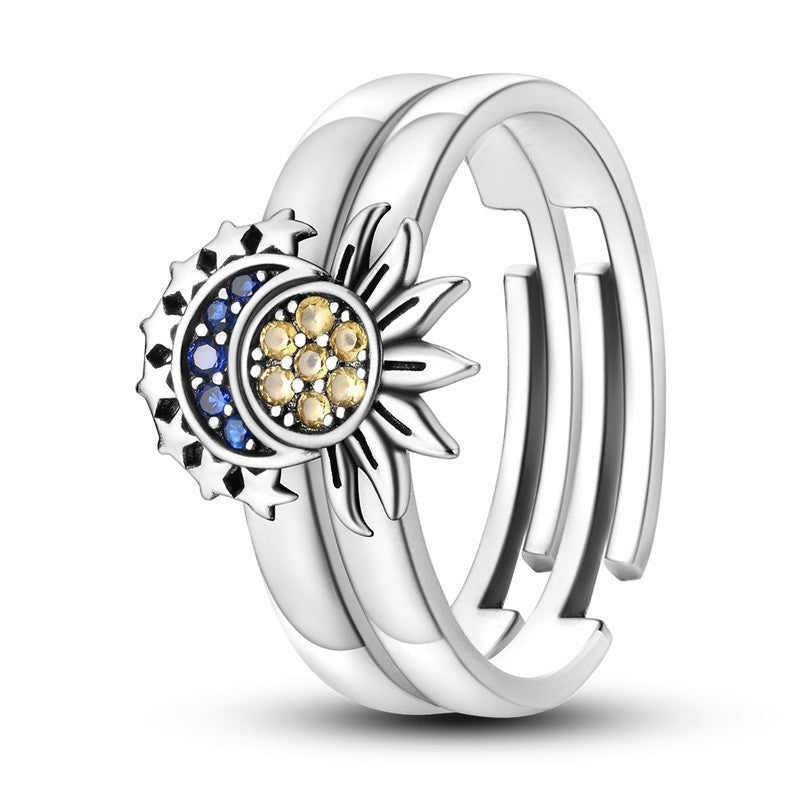 Original Fashion Sun Moon Tonghui Couple Couple Rings