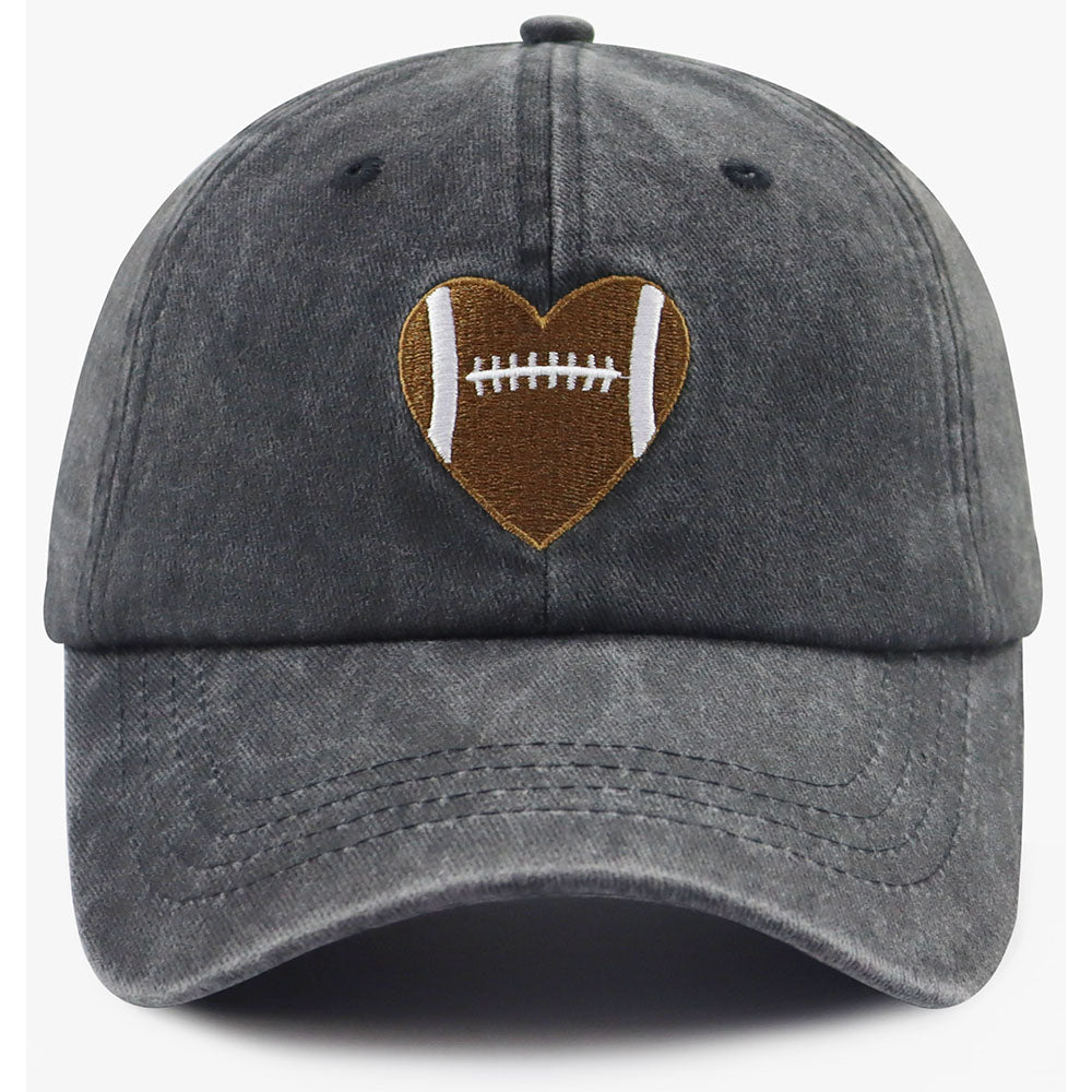 Football Gifts For Women Men  Football Heart Baseball Cap