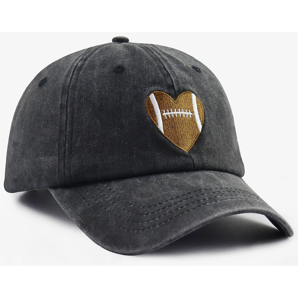 Football Gifts For Women Men  Football Heart Baseball Cap